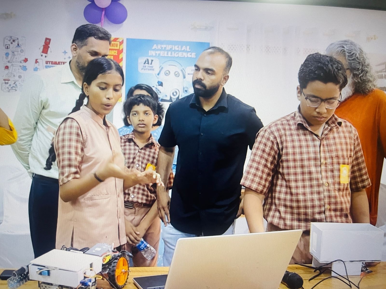 Students at CreaSpark AI and STEM event